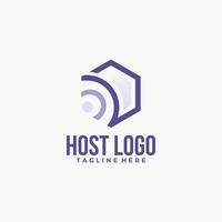 Gastgeber Logo Webseite Symbol isoliert vektor