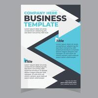 Corporate Business Cover und Rückseite A4-Flyer-Design-Vorlage für den Druck vektor