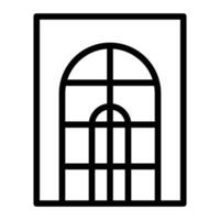 Fenster Linie Symbol Design vektor