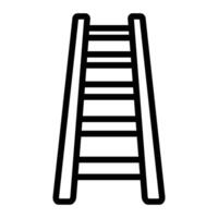 Schritt Leiter Linie Symbol Design vektor