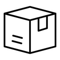 Box Linie Symbol Design vektor