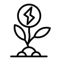 bio Energie Linie Symbol Design vektor