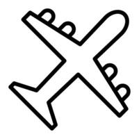 Flugzeug Linie Symbol Design vektor