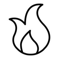 Feuer Linie Symbol Design vektor