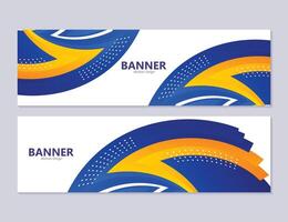 bunt abstrakt Welle Banner Design vektor