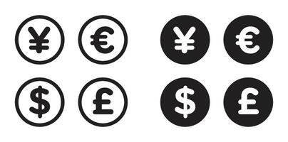 Geld Icon Set vektor