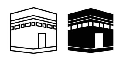 Kaaba-Icon-Set vektor