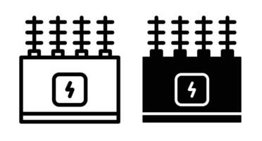 Transformator Symbol einstellen vektor