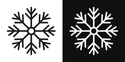 Schneeflocke Icon Set vektor