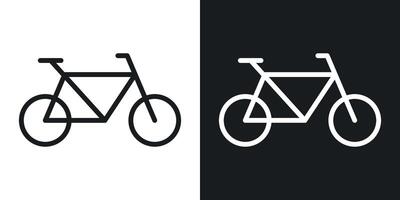cykel ikonuppsättning vektor