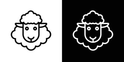 Schaf Symbol einstellen vektor