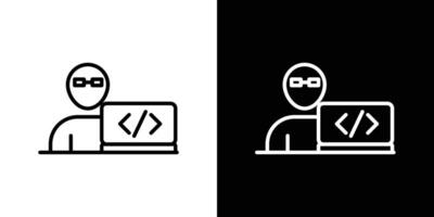 Programmierer Symbol einstellen vektor