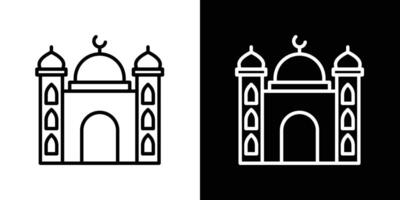 Moschee Icon Set vektor