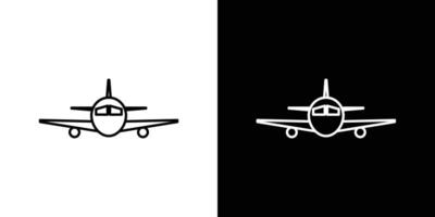 Flugzeug Symbol einstellen vektor