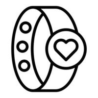 Fitness Armband Linie Symbol Design vektor