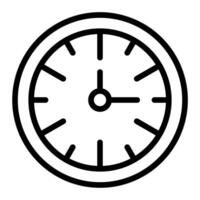 Uhr Linie Symbol Design vektor