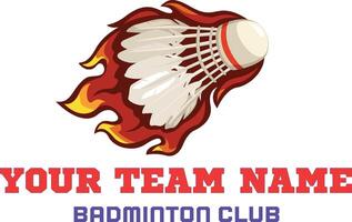 badminton logotyp klubb 23041109 vektor