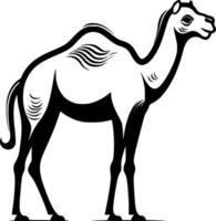 Kamel - - minimalistisch und eben Logo - - Illustration vektor