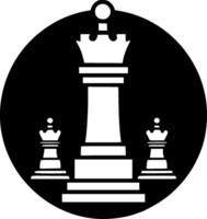 schack, minimalistisk och enkel silhuett - illustration vektor