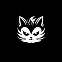 Katze - - minimalistisch und eben Logo - - Illustration vektor
