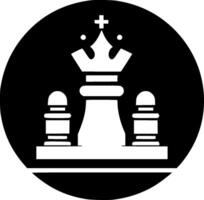 Schach, schwarz und Weiß Illustration vektor