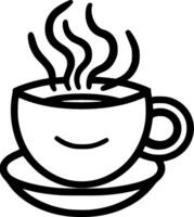 Kaffee - - minimalistisch und eben Logo - - Illustration vektor
