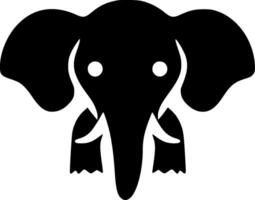 Elefant - - minimalistisch und eben Logo - - Illustration vektor