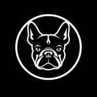 Französisch Bulldogge, schwarz und Weiß Illustration vektor