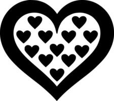 Herz - - minimalistisch und eben Logo - - Illustration vektor
