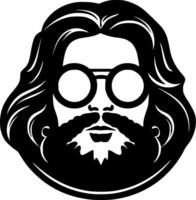 hippie - hög kvalitet logotyp - illustration idealisk för t-shirt grafisk vektor