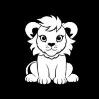 lejon bebis - hög kvalitet logotyp - illustration idealisk för t-shirt grafisk vektor