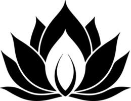 Lotus Blume, minimalistisch und einfach Silhouette - - Illustration vektor