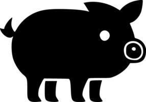 Schwein - - minimalistisch und eben Logo - - Illustration vektor