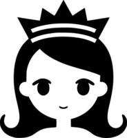 Prinzessin - - hoch Qualität Logo - - Illustration Ideal zum T-Shirt Grafik vektor