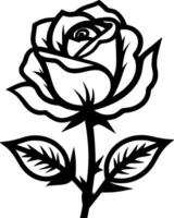 Rose - - hoch Qualität Logo - - Illustration Ideal zum T-Shirt Grafik vektor