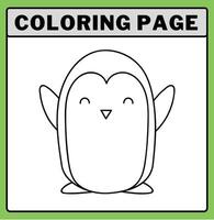 djur färg sida isolerat på vit bakgrund. för barn färg bok. vektor