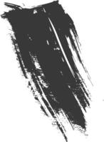 Silhouette Bürste Schlaganfall schwarz Farbe nur vektor