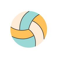 Strand Ball. Strand Freizeit, Hallo Sommer, Sommer- Urlaub, Volleyball vektor