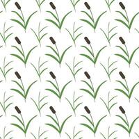 träsk vass, enkel gräs. sömlös mönster. illustration. vektor