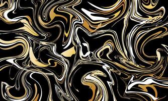Farbe Flüssigkeit schwarz Hintergrund. Flüssigkeit abstrakt. vektor