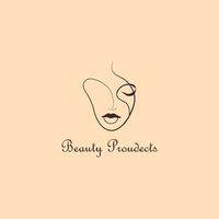 Schönheit Salon Logo Vorlage. elegant Frau Gesicht Illustration vektor