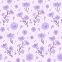 Mais lila Blume Vektor nahtlose Musterdesign