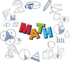 Mathematik-Schriftsymbol mit Formel vektor