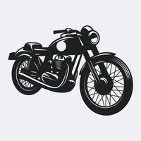 Motorrad schwarz Motorrad Illustration Symbol Grafik vektor