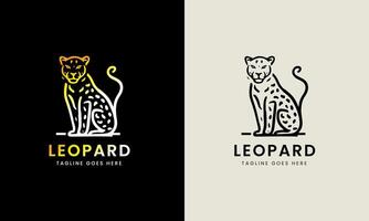 Leopard Symbol Symbol Puma, Jaguar Kopf, Katze Tiger Tier Logo Vorlage Bild Illustration vektor