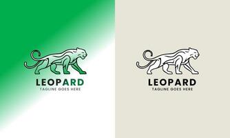 Leopard Symbol Symbol Puma, Jaguar Kopf, Katze Tiger Tier Logo Vorlage Bild Illustration vektor