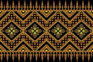 Pixel Muster ethnisch orientalisch traditionell Design Stoff Muster Textil- vektor