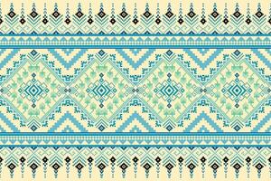 Pixel Muster ethnisch orientalisch traditionell Design Stoff Muster Textil- vektor