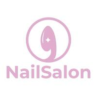 Nagel Salon eben minimalistisch Logo vektor