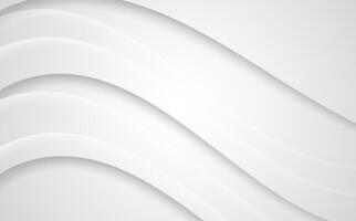 Weiß Welle glatt Sanft einfach abstrakt Hintergrund Design vektor